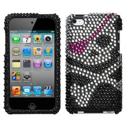 Premium Apple iPod Touch 4 Skull Rhinestone Case
