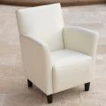 Francisco White Bonded Leather Club Chair