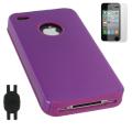 More tips on N Track Recording Studio iPhone 4 Purple 3-in-1 Aluminum Feel Case Bundle