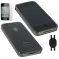 Free connected hints for waves Bundle rooCASE iPhone 4 Smoke Wave Design TPU Crystal Case 3-in-1 Bundle