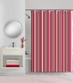 Hot Spot Stripe Fuschia Shower Curtain