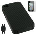 More tips on N Track Recording Studio iPhone 4 Carbon Fiber Black 3-in-1 Vertical Leather Flip Case Bundle