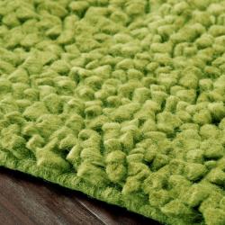 Hand-woven Nimbus Lime Green Wool Rug (8'x10')