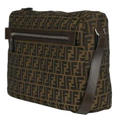 Fendi Zucca Brown Jacquard Messenger Bag