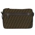 Fendi Zucca Brown Jacquard Messenger Bag