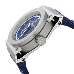 Invicta Men's Akula Blue Dial Blue Leather GMT Watch