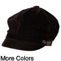 Journee Collection Women's Velvet Newsboy Hat