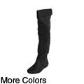 Glaze by Adi Women's 'Daisy-17' Cuffed Top Microsuede Boot