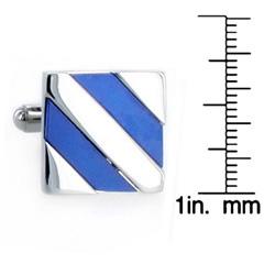 Stainless Steel Mother of Pearl Inlay Cuff Links 