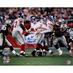 Steiner Sports Eli Manning Super Bowl XLII Escaping Tackle Photograph
