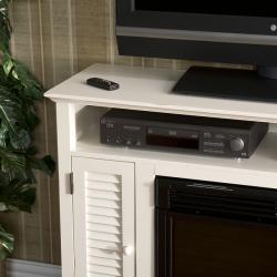 Herschel White Media Console Fireplace