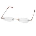 rimless eyeglass frames without saddle bridge blogs Adi Designs T801 Women's 2.50 Tube Reader Glasses