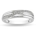 Sterling Silver Diamond Fashion Ring