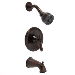 Fontaine Amalfi Oil Rubbed Bronze Bathtub and Shower Faucet Set.