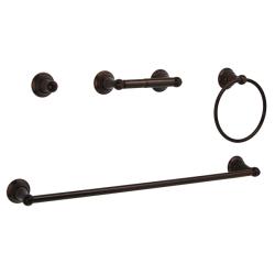 Fontaine Amalfi 4-piece Oil Rubbed Bronze Bathroom Accessory Set