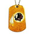 Washington Redskins Glitter Dog Tag Necklace