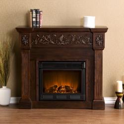 Wellington Espresso Electric Fireplace