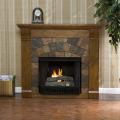 Stonegate Antique Oak Gel Fireplace