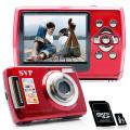 SVP Cybersnap 901 9MP 2.4-inch LCD Red Digital Camera/ Video Recorder with ...