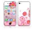 'Pink Daisy' Apple iPhone 4 Vinyl Skin