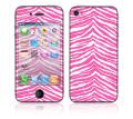 'Pink Zebra' Apple iPhone 4 Vinyl Skin