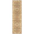Handmade Heritage Oushak Light Green/Beige Wool Runner (2'3 x 16')