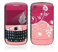 'Pink Abstract Flower' BlackBerry Curve Decal Skin