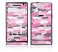 'Pink Camo' Motorola Droid Decal Skin