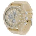Geneva Women's 'Platinum' Chronograph-style Silicone Watch