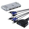 SYBA USB 2-Port KVM Switch/ 4-port LED USB Hub