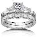 18k White Gold 2ct TDW Diamond Bridal Ring Set (I-J, I1-I2)