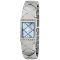 Akribos XXIV Women's Diamond Swiss Quartz Bangle Steel Black Watch