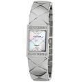 Akribos XXIV Women's Diamond Swiss Quartz Bangle Steel White Watch