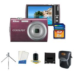 Nikon CoolPix S-230 10 MP Digital Camera with Camera Accessories Kit (Refurbished)