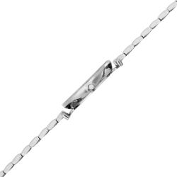 Burgi Woman's Dazzling Diamond Mother of Pearl Quartz Watch