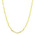 14k Yellow Gold 16-inch Mini Pretzel Link Necklace (2.2 mm)