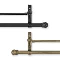 Simply Elegant 28 to 50-inch Adjustable Double Curtain Rod Set