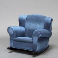 Child's Blue Denim Rocking Chair