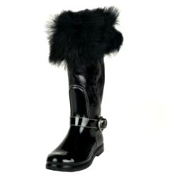 Tremp Women's Faux Fur Leather Snow Boots