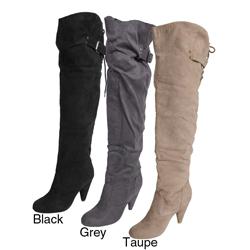 Glaze by Adi Women's 'Lila-2' Microsuede Thigh-high Boots