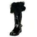 Tremp Women's Faux Fur Leather Snow Boots