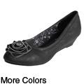 Liliana by Adi Women's 'Tier' Flower Detail Wedges