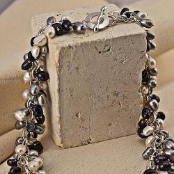 Tibetan Silver 'Kerry' Freshwater Pearl Necklace (6-7 mm)