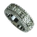 Sterling Silver Clear Crystal Ring