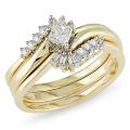 14k Yellow Gold 1/3ct TDW Diamond Bridal Set (G-H, I2-I3)
