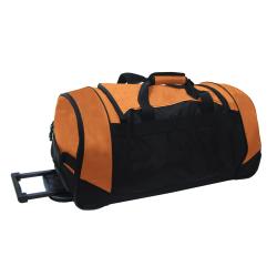 Olympia 30-inch Jacquard Fabric Rolling Duffel Bag