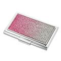 Pink Crystal Business Card Holder