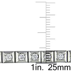 14k White Gold 3ct TDW Diamond Tennis Bracelet (G-H, SI1-SI2)
