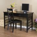 Complementing guides on desk Albert Black Computer Desk
