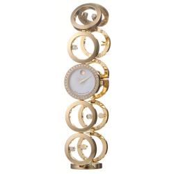 Movado Women's 'Ono' Goldtone Steel Quartz Diamond Watch